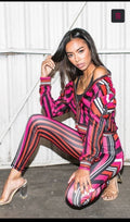 The Pink Zebra Track Suit