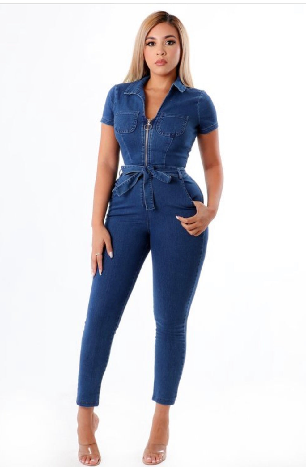The Moni Denim Jumpsuit